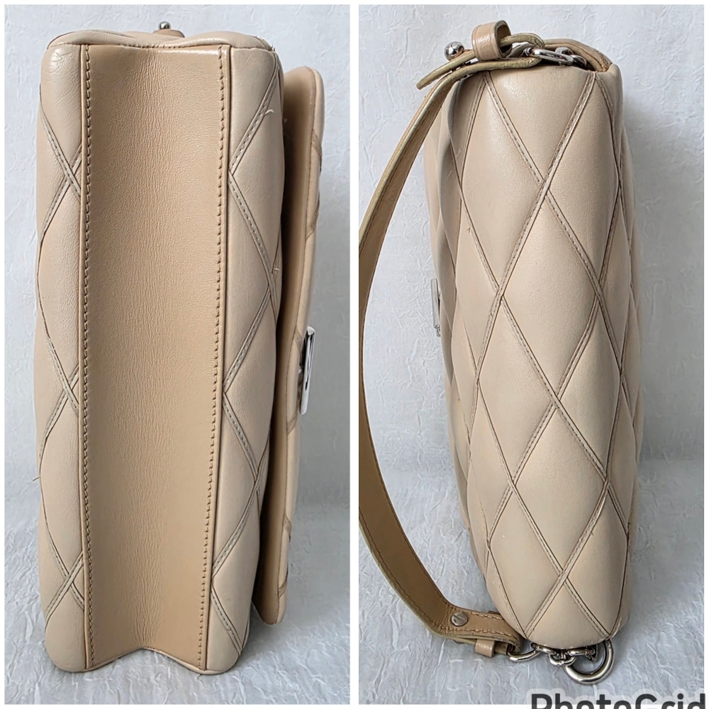Auth Louis Vuitton Lambskin Go-14 Malletage MM Shoulder Bag - Picture 7 of 9